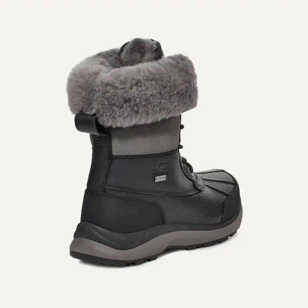 NEW Ugg Women’s Adirondack III Waterproof Fur Boot in Black/Grey Size 5